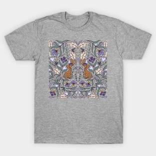 Scandinavian Folk Art Rabbit | Rabbit | Whimsical Forest T-Shirt